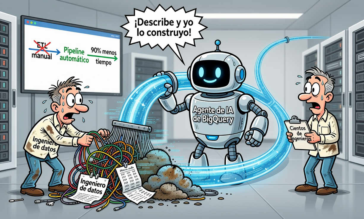 Google Cloud revoluciona la preparación de datos con IA: BigQuery automatiza pipelines y reduce tiempos de ETL