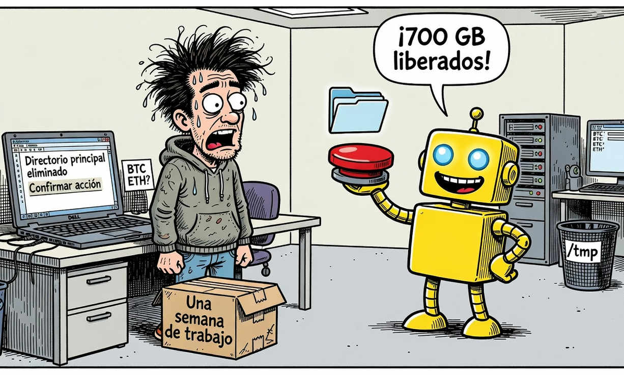 Un agente de IA elimina 700 GB de datos de un desarrollador en un incidente de automatización