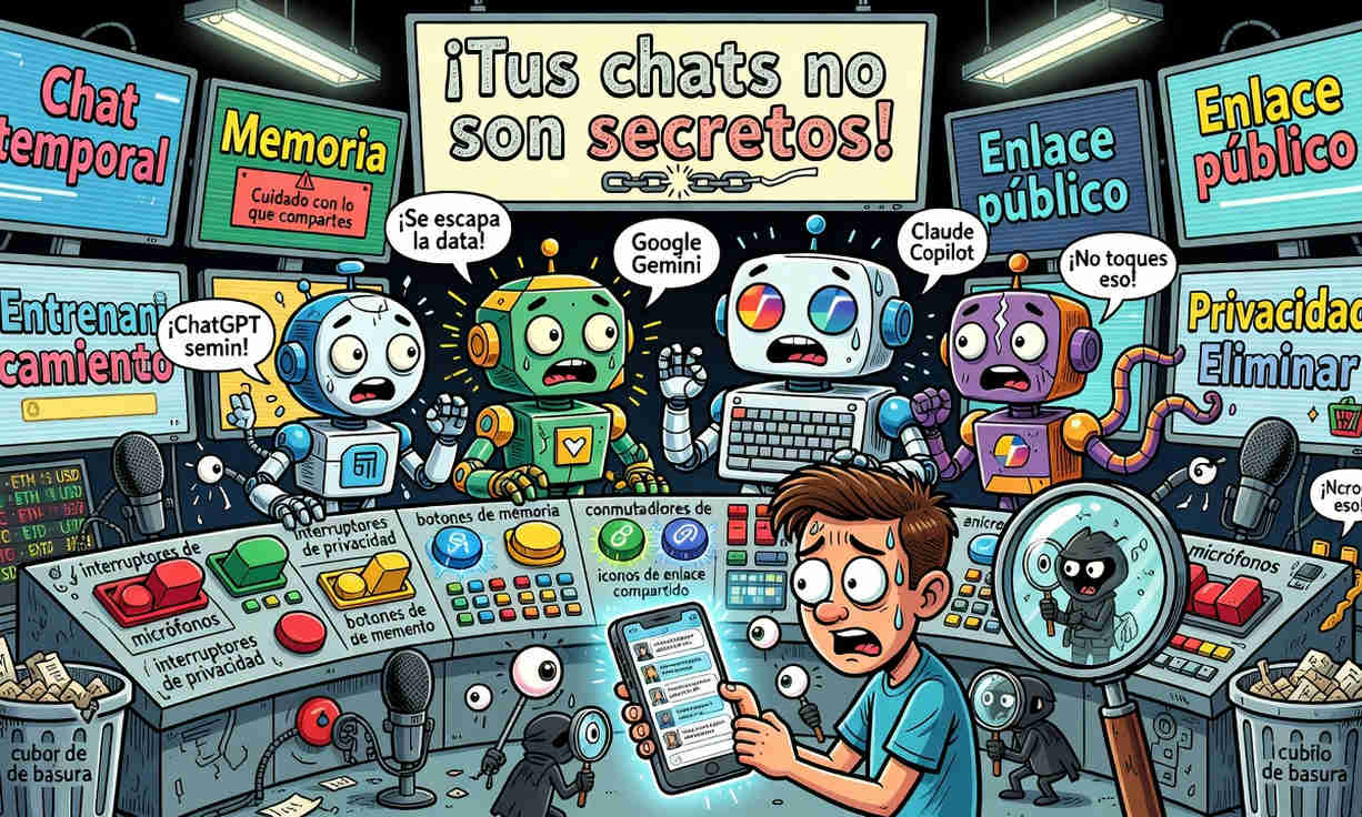 La privacidad en la era de la IA: ¿Están seguras nuestras conversaciones con ChatGPT, Gemini o Copilot?