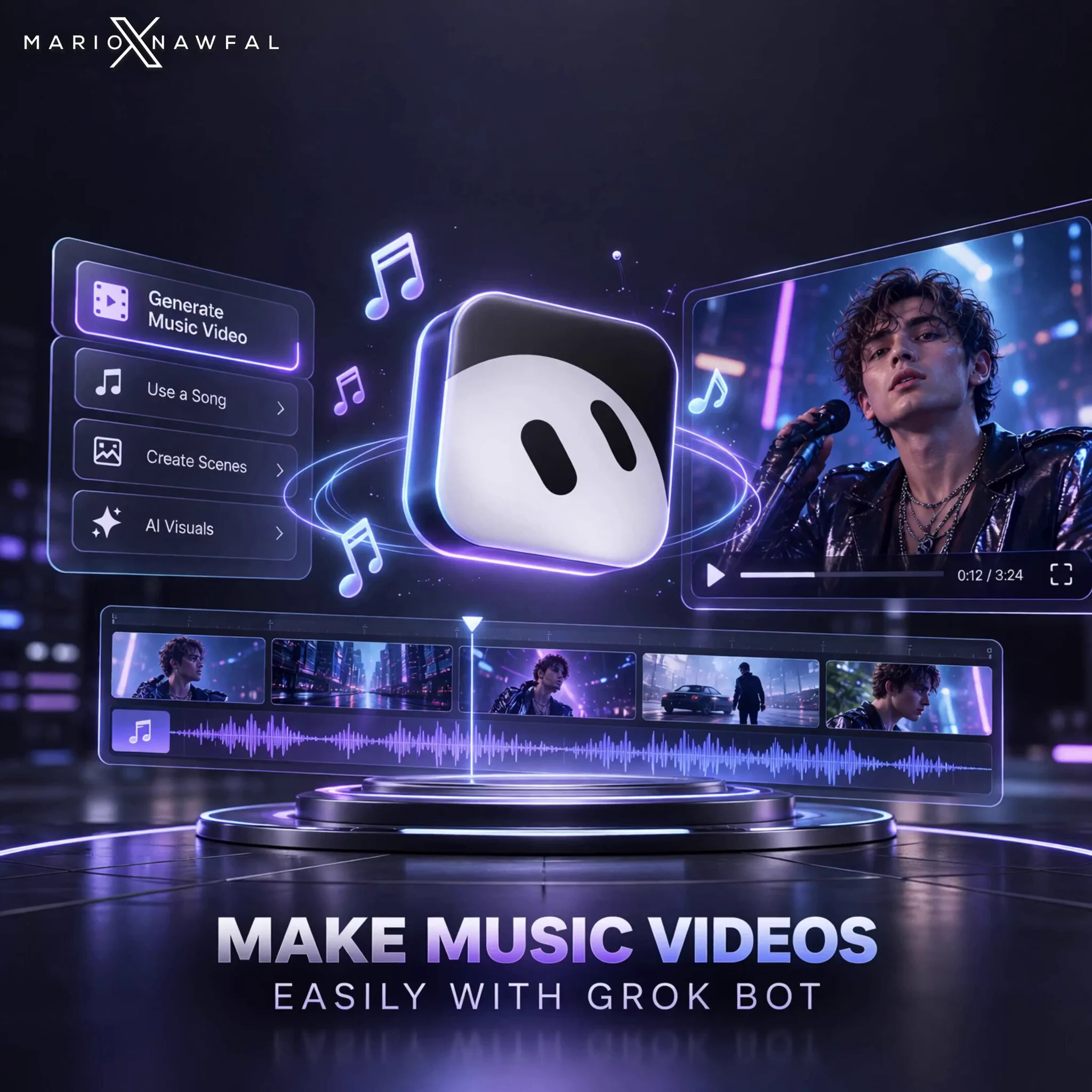 Grok Bot revoluciona la creación de videoclips: de la idea a la producción completa con IA